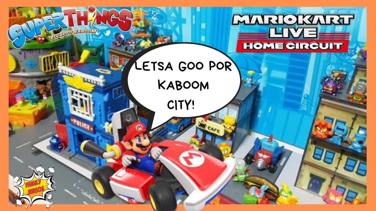 Mario Kart Live Copa en Kaboom City con los SuperZings