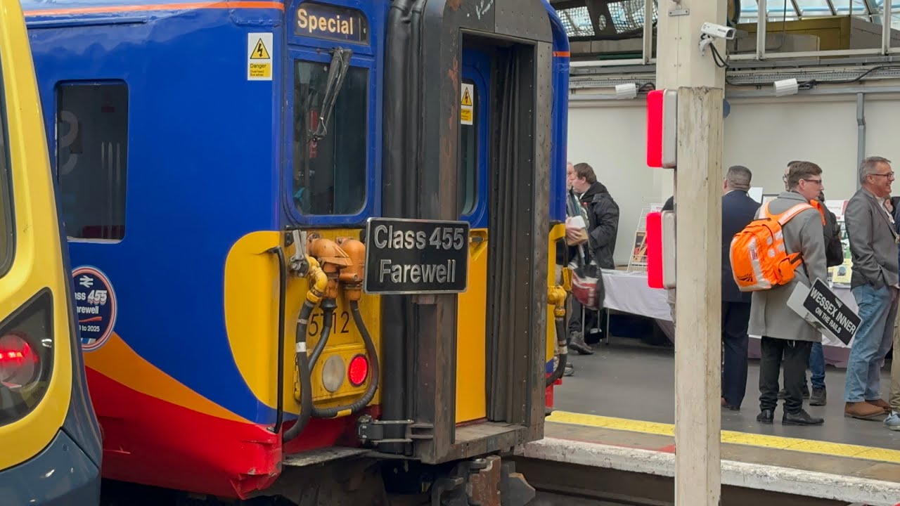 Class 455 Farewell Tour Seen at Waterloo and Clapham Junction