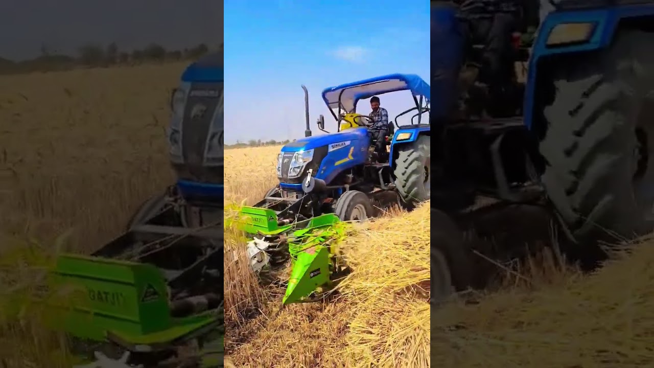 #sonalika tiger 55 di with repar machine tractor guide
