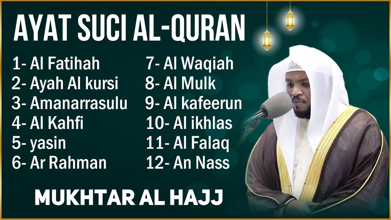 Alquran Dengan Suara Yang Sangat Indah -Alfatiha, Alkahfi,Yasin,Alwaqia, Arrahman,Almulk Almoeathat