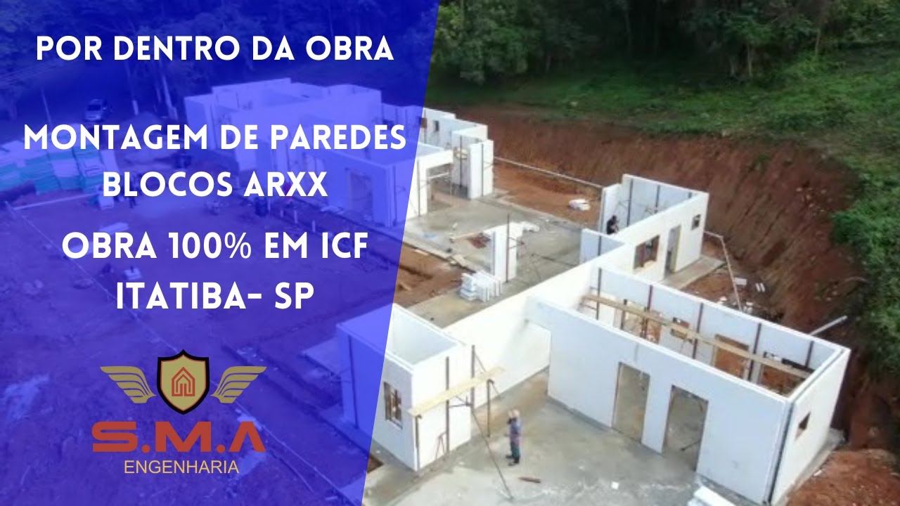 Como montar paredes de ICF - Obra Itatiba/SP -