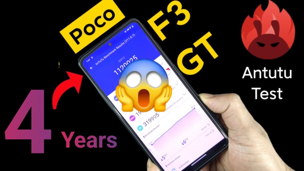 Poco F3 GT Antutu After Using 4 years🔥🔥🔥