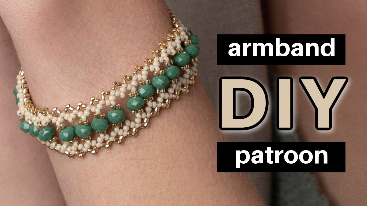 Armband met Kralen - Simpel rijgpatroon - steeds herhalen