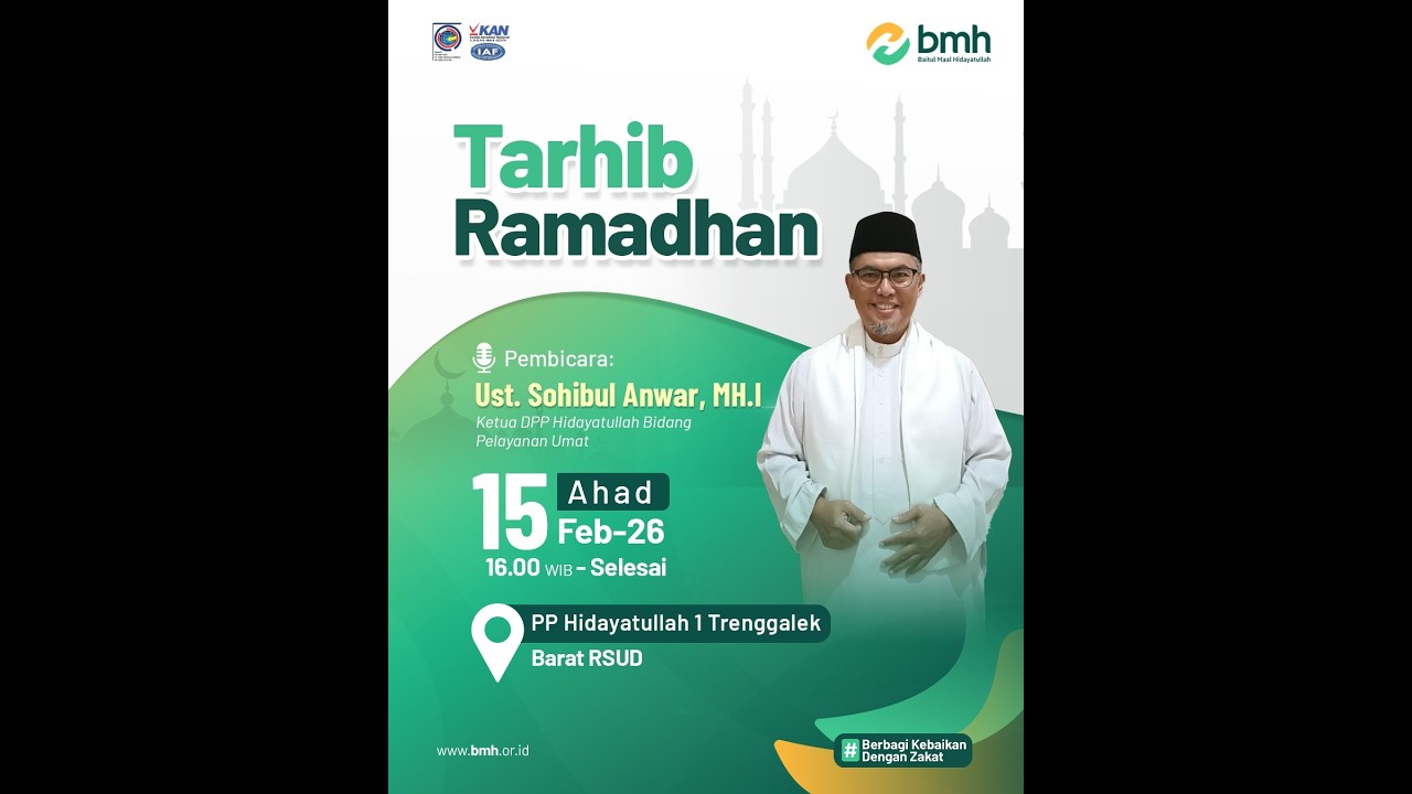 🔴LIVE | Tarhib Ramadhan |  Ngaji Bareng Ustadz Sohibul Anwar, M.Hi