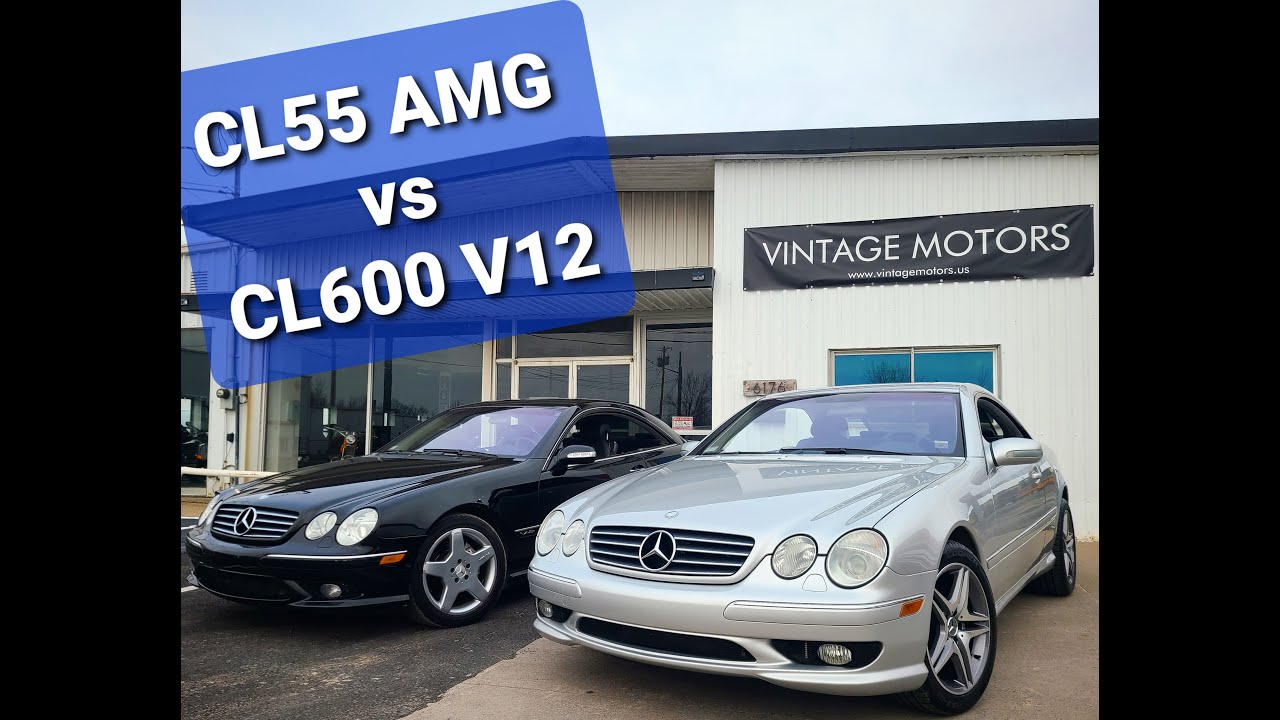 CL55 AMG vs CL600 V12 early 2000s vibes