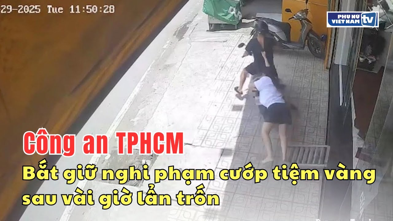 TPHCM: Công an bắt giữ nghi phạm cướp tiệm vàng sau vài giờ lẩn trốn
