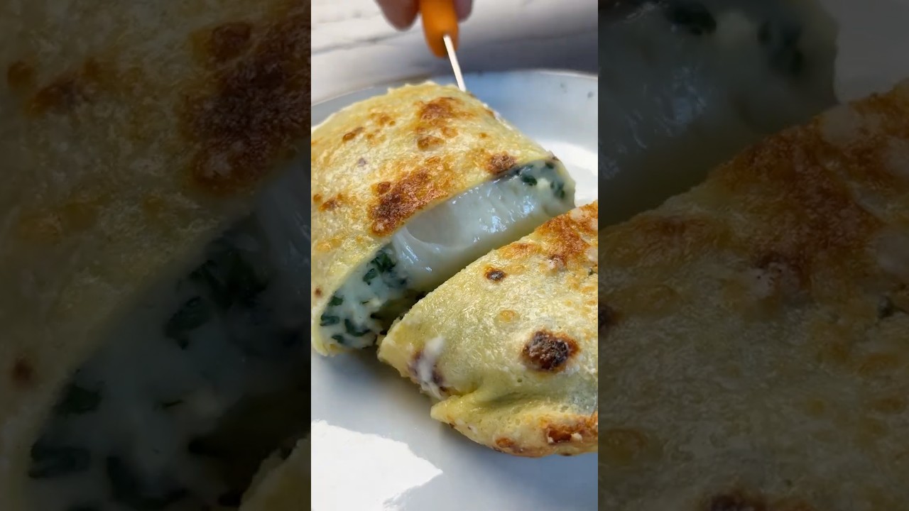 🥔🧀 FAGOTTINI di CRESPELLE dal RIPIENO IRRESISTIBILE!🌿 #Shorts
