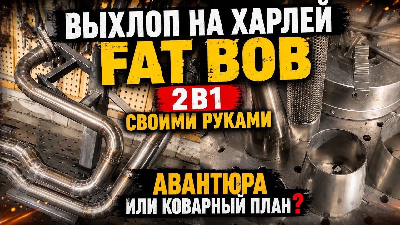 Выхлоп для мотоцикла своими руками