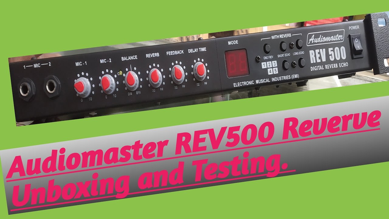 MAA JAMUNA ELECTRONICS, CONTAI, AUDIOMASTER REV500 REVERB DETAILS