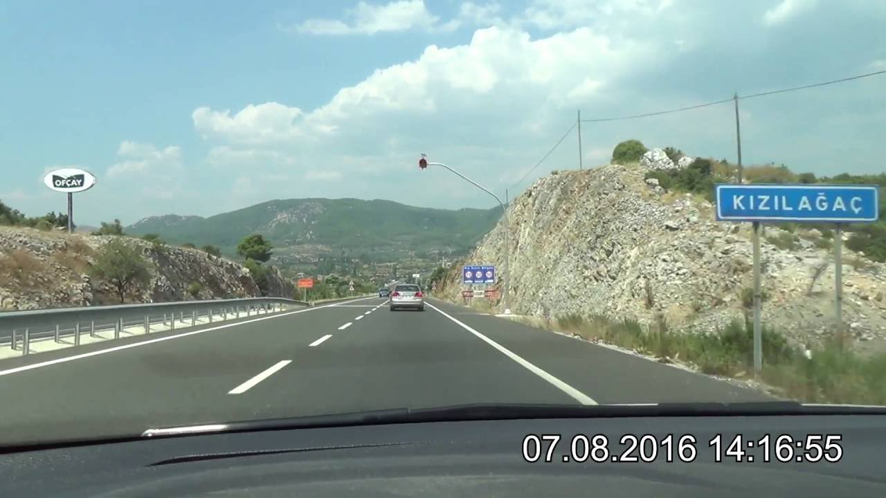 Sakar Geçidi - Kızılağaç - Ula - Gülağzı - Muğla - Yatağan Yolu D-550
