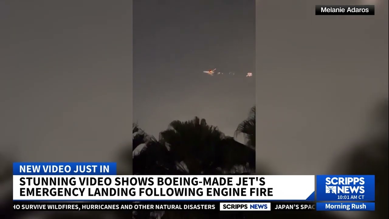 Boeing cargo plane catches fire midair after departing Miami airport