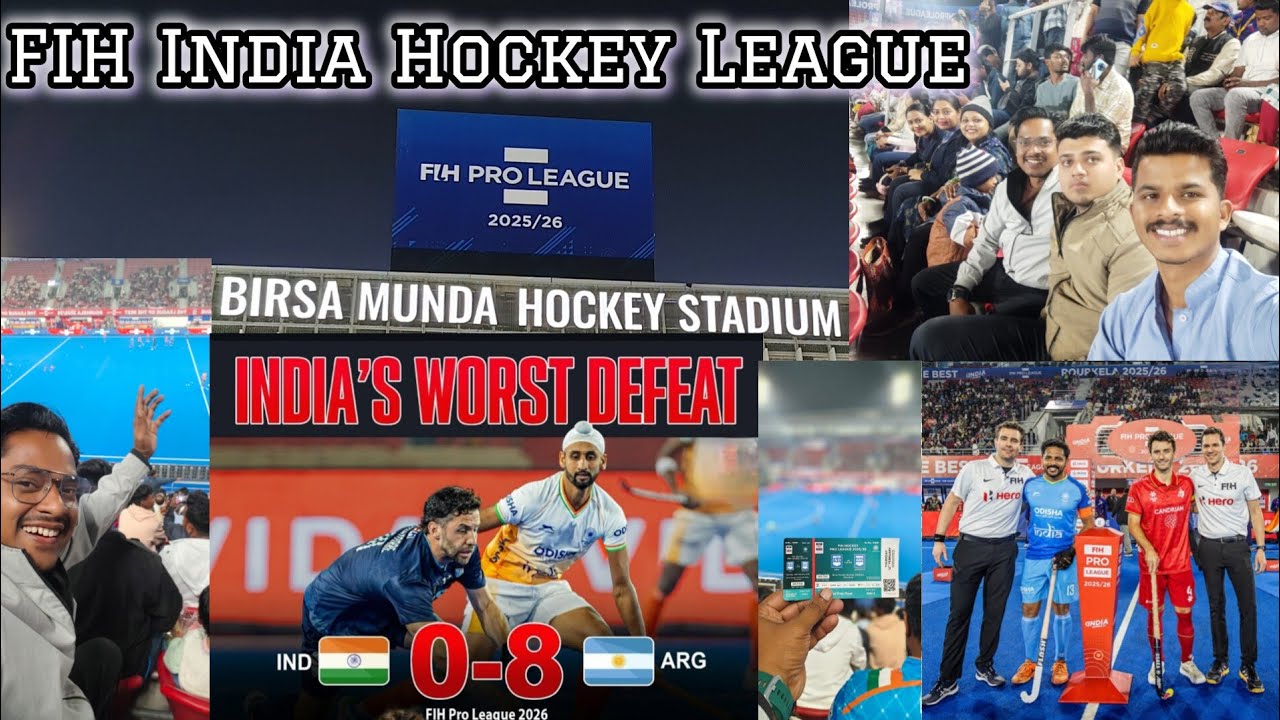 Hockey India League 2026 l Birsa Munda Hockey Stadium Rourkela ll India Vs Argentina  #hockeyleague