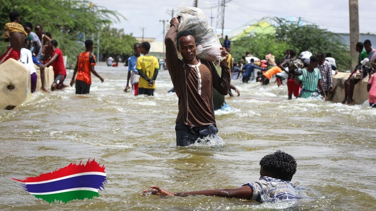 Heavy down pour in bakoteh The Gambia is Flooding 