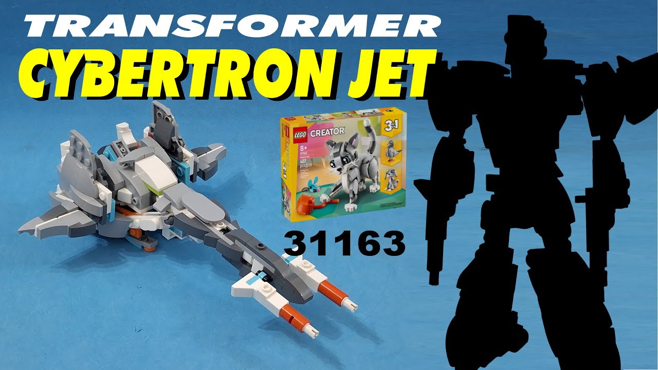 Tutorial :  Build a LEGO  Transformer  Cybertronian Jet/Brainstorm , using LEGO 31163