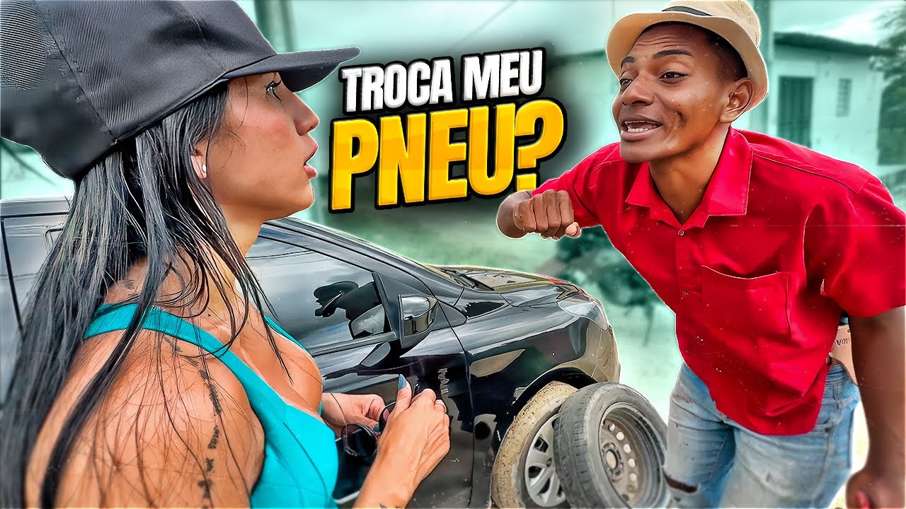 O PNEU DO CARRO DE JULIETT FURA PERTO DA CASA DE BETO TIZIU  😂😂 | BETO TIZIU