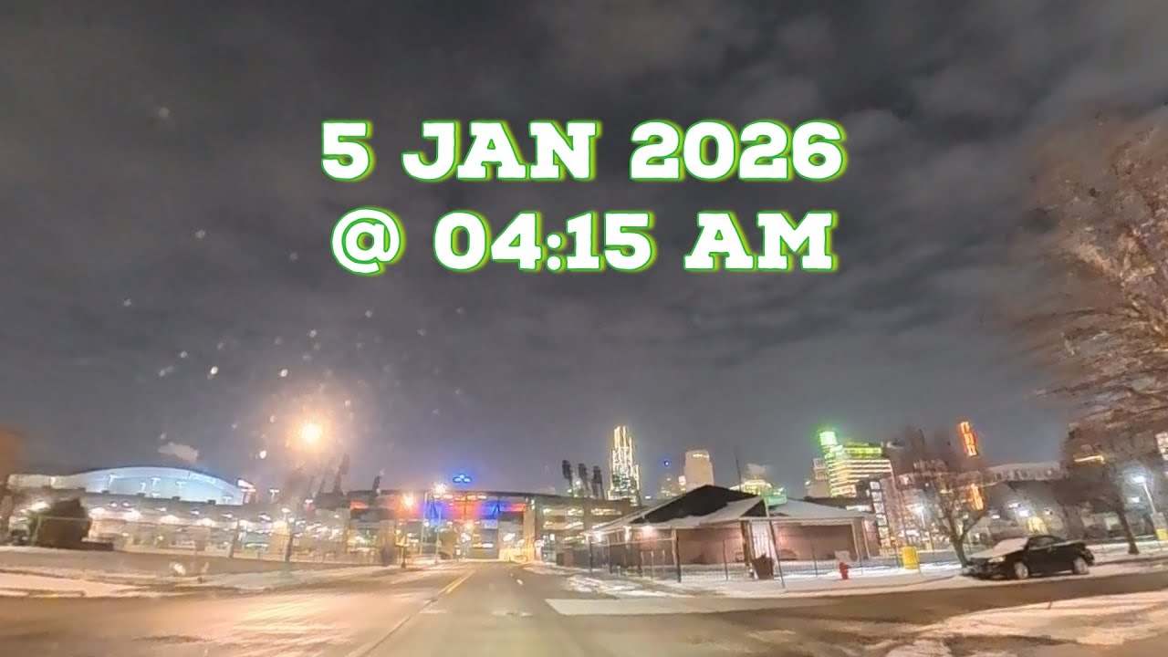 Roseville to Detroit at 4:15 am | Morning Winter Drive