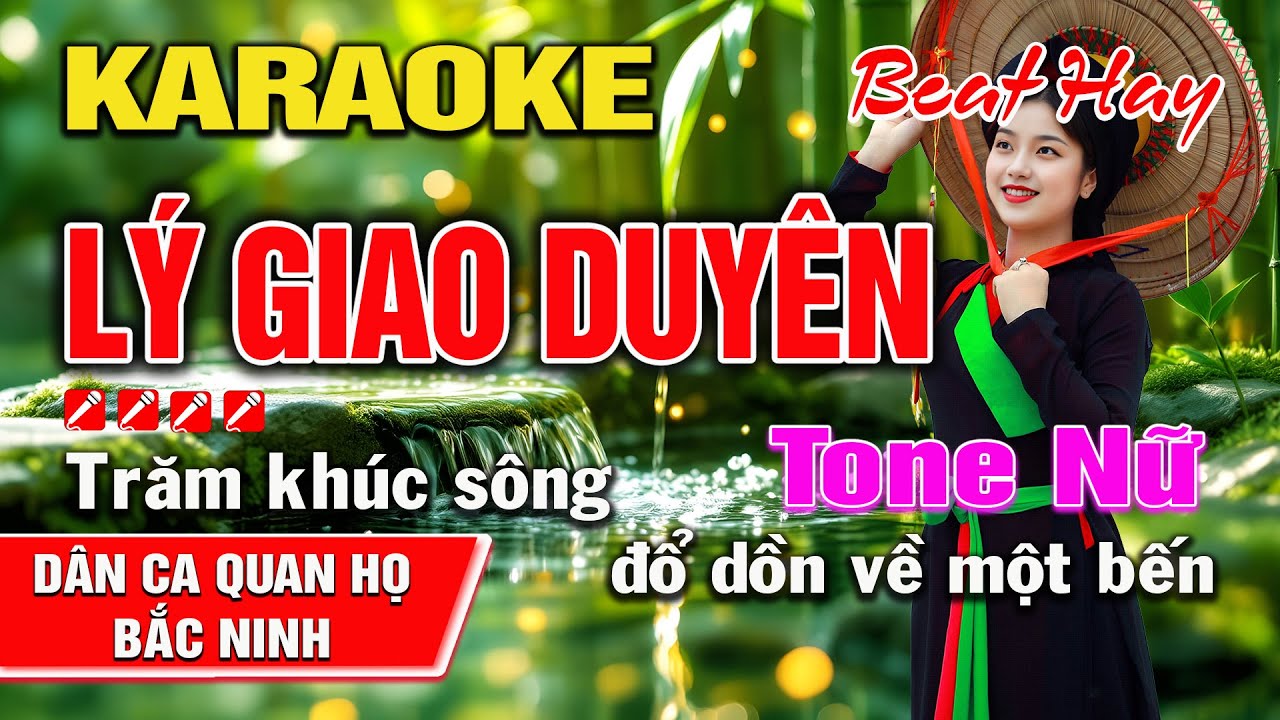 Lý Giao Duyên Karaoke Nhạc Sống Tone Nữ I Karaoke Kinh Bắc