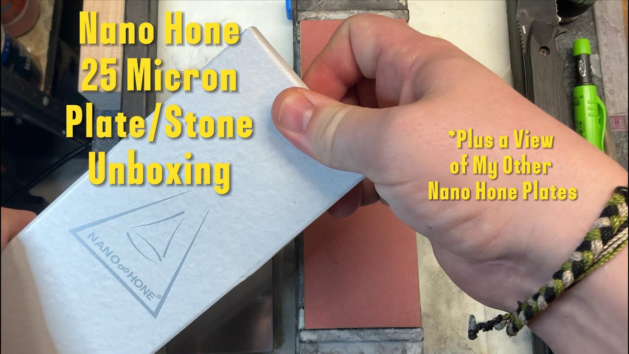 Quick Nano Hone 25 Micron Sharpening Resin Plate/Stone Unboxing