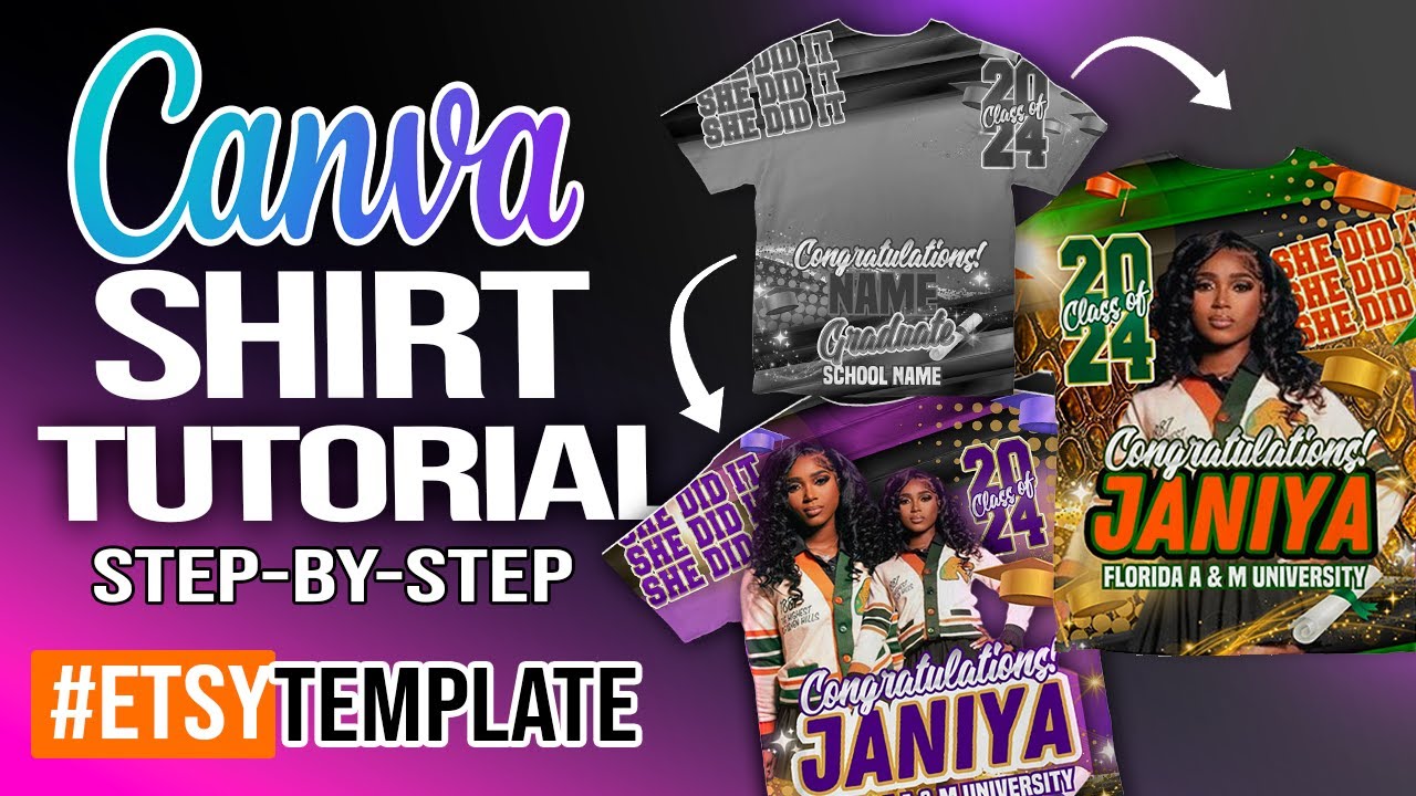 CANVA DESIGN STEP BY STEP TUTORIAL | TURN 1 ETSY TEMPLATE TO MULTIPLE DESIGNS | LINGWAY DESIGN