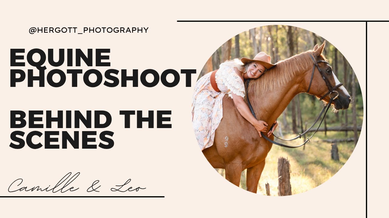 Equine photoshoot - BTS (Behind The Scenes Horse photography) in Sydney