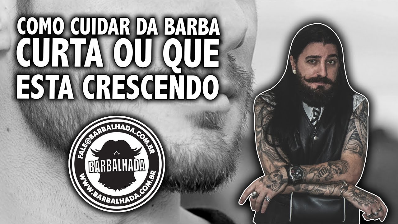 Como cuidar da barba curta ou que est&aacute; crescendo