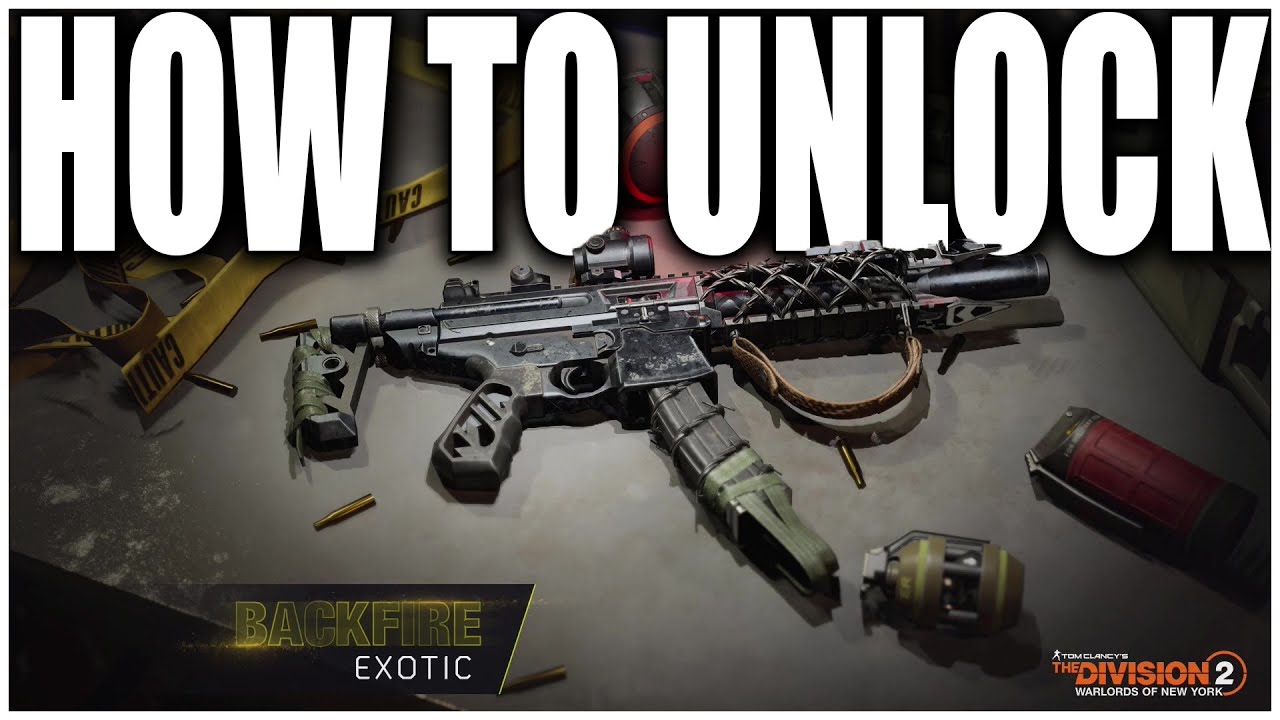 THE DIVISION 2 - HOW TO UNLOCK THE NEW EXOTIC SMG 