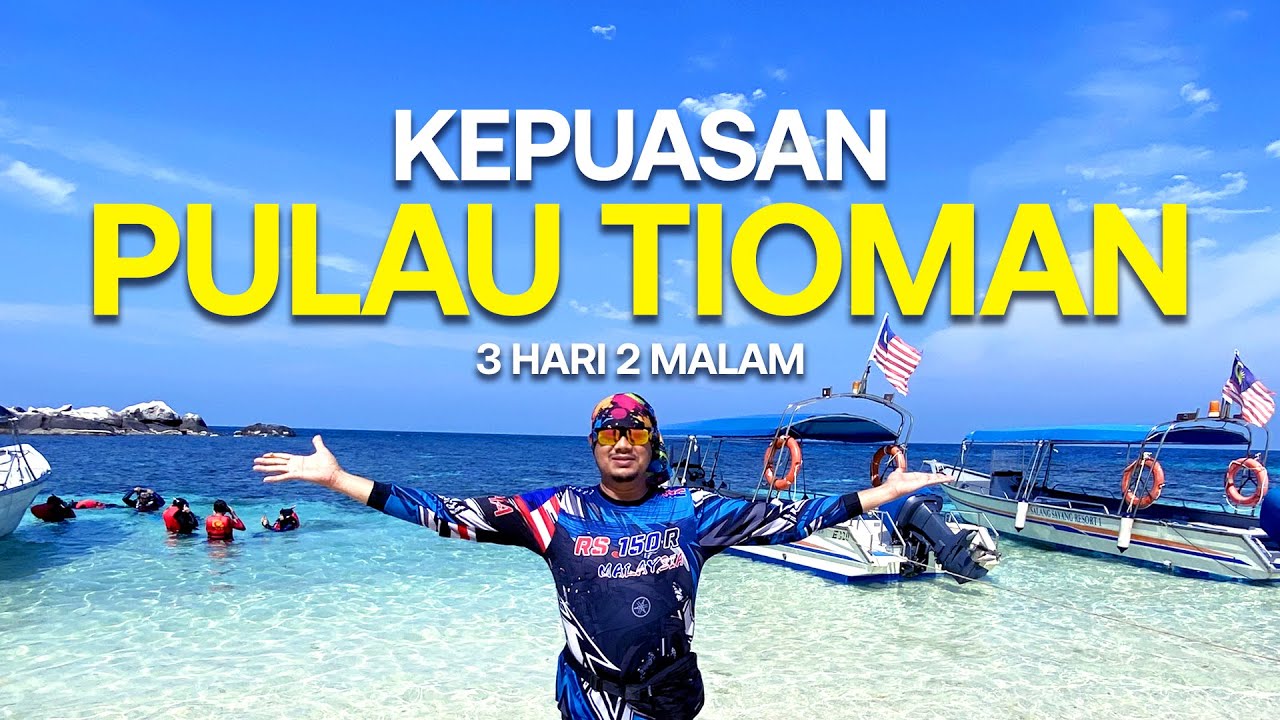 PULAU TIOMAN - PANTAI CANTIK | LAUT BIRU KEHIJAUAN | SNORKELING JUMPA PENYU