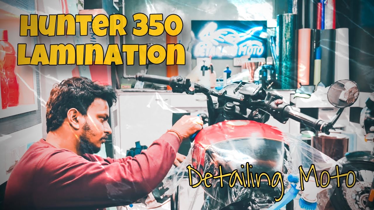 Hunter 350 PPF Lamination | Best  PPF Lamination & Detailing Store in Kolkata | Detailing Moto
