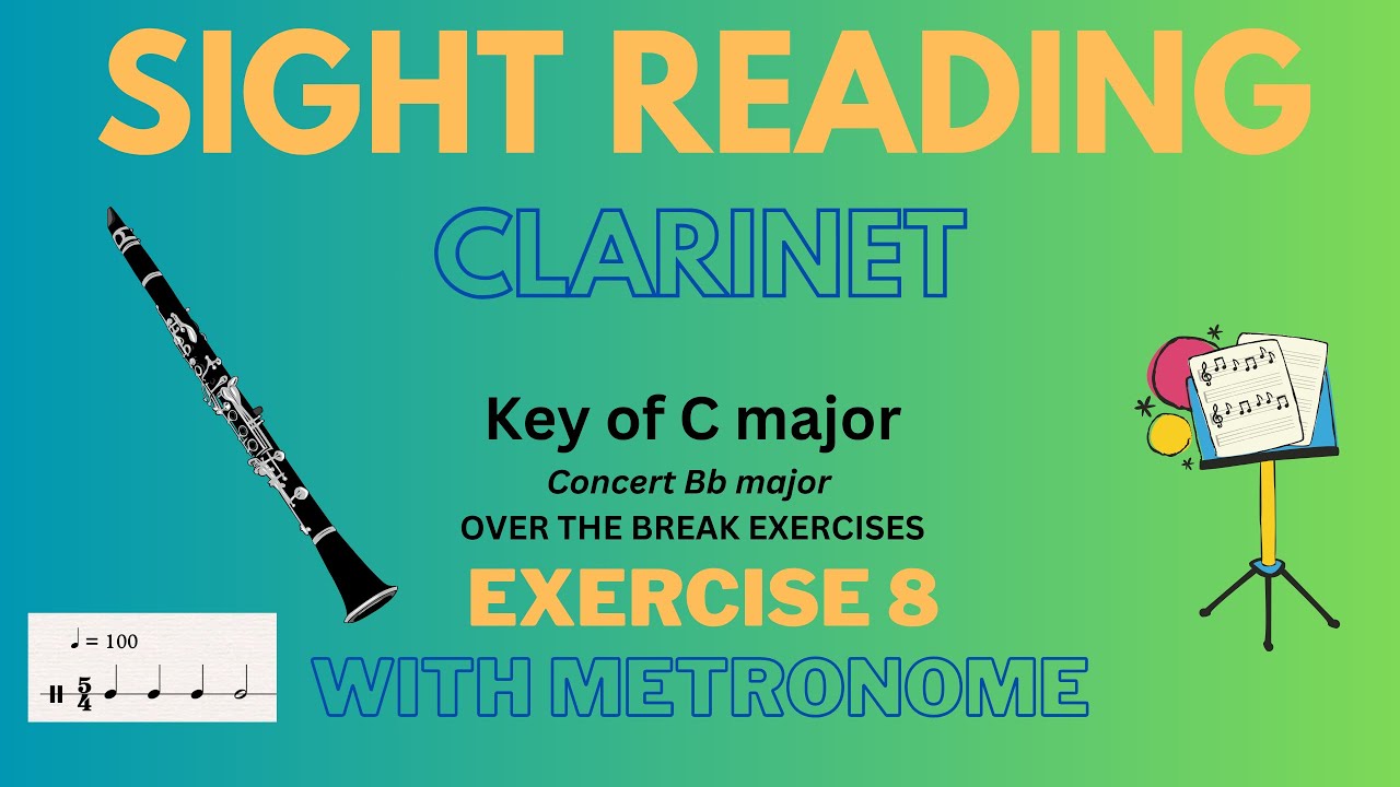🎶 Improve your CLARINET sight-reading- exercise 8  🎶
