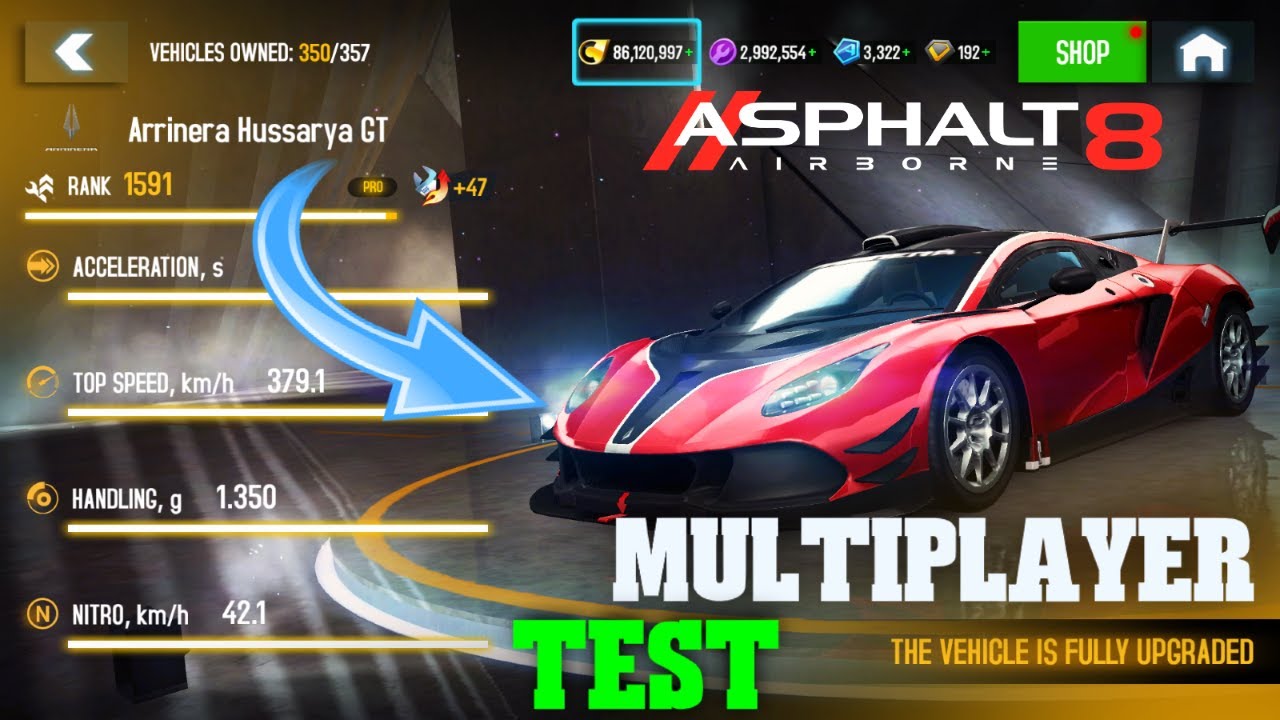 One of the Worst nerfing! - Asphalt 8 Airborne: Arrinera Hussarya GT Multiplayer test