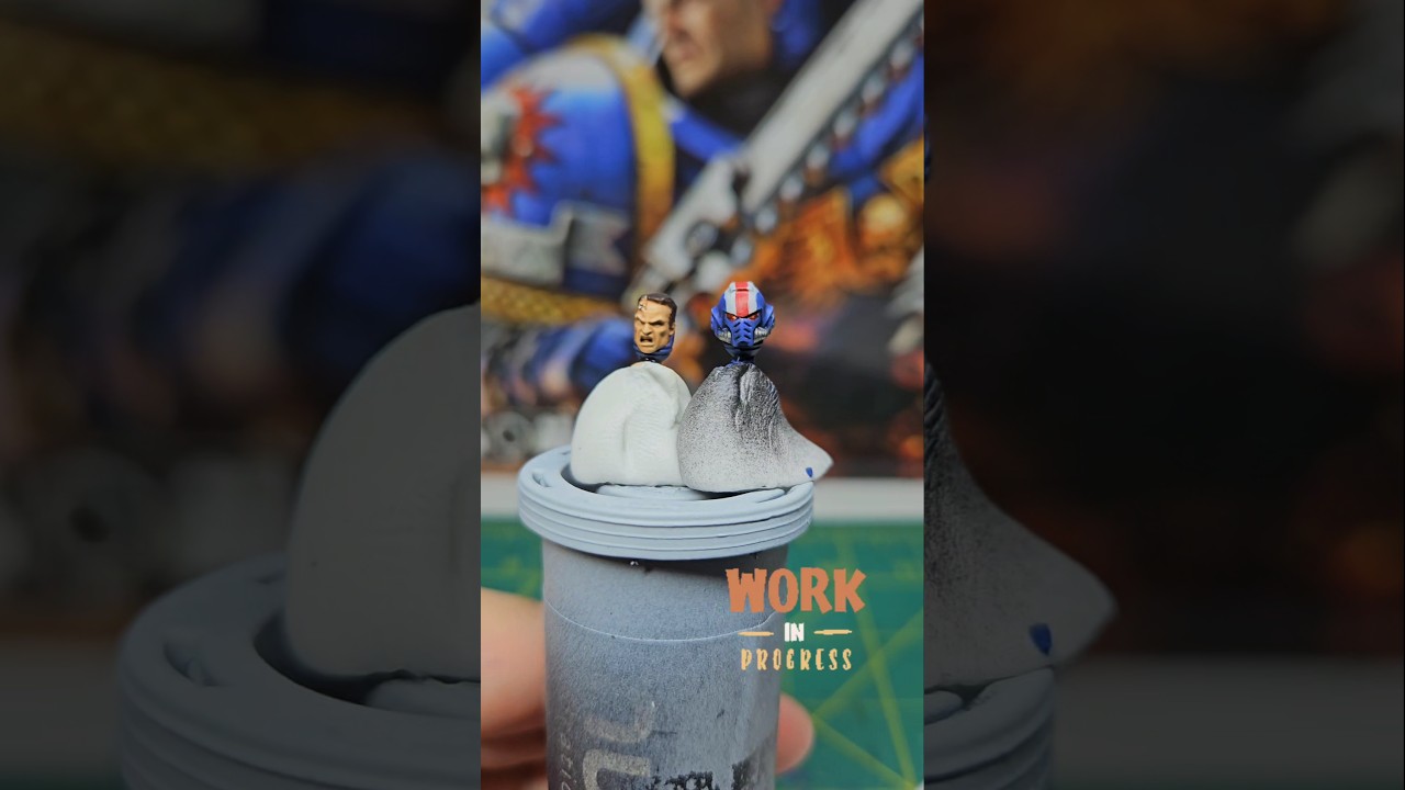 Painting up the Lt. Titus options to see which I like better #spacemarine2 #warhammer #warhammer40k