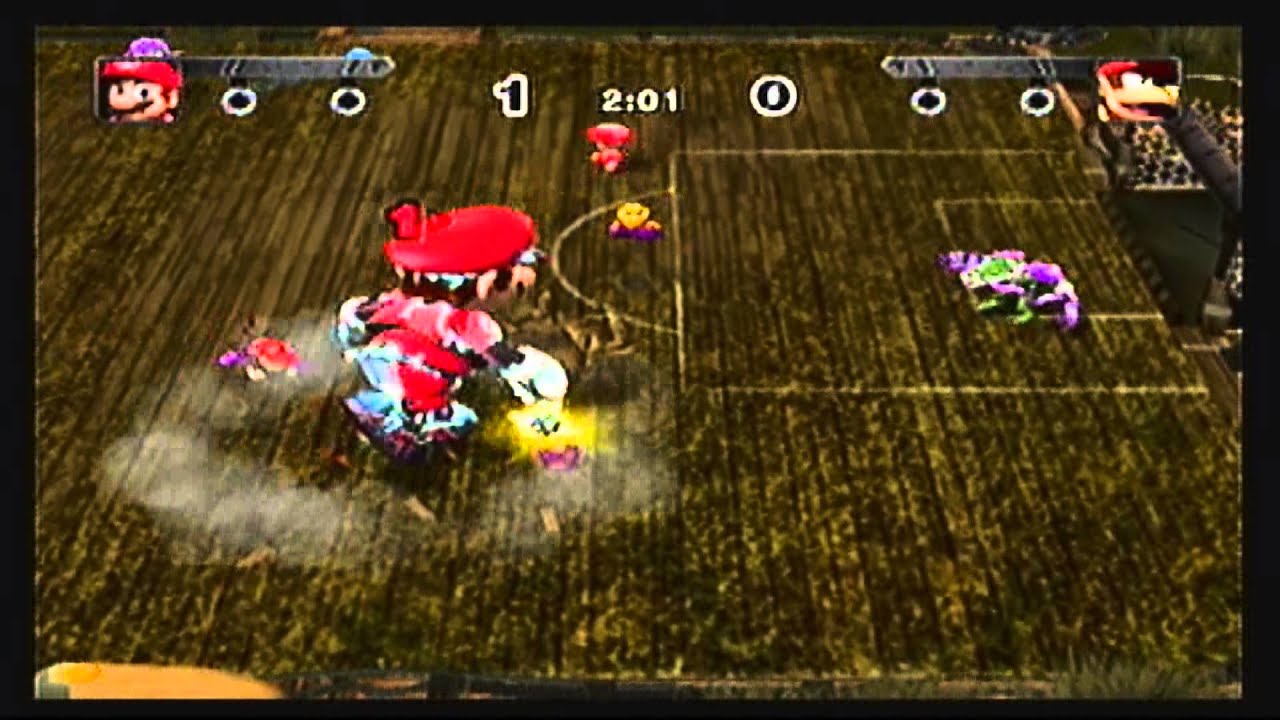 Mario Strikers Charged: Mario vs. Diddy Kong (Level 5)