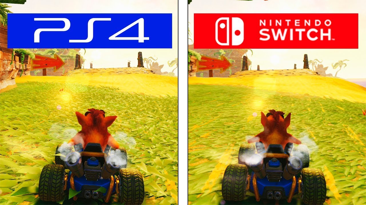 Crash Team Racing Nitro Fueled | Switch VS PS4 | Graphics & FPS Comparison
