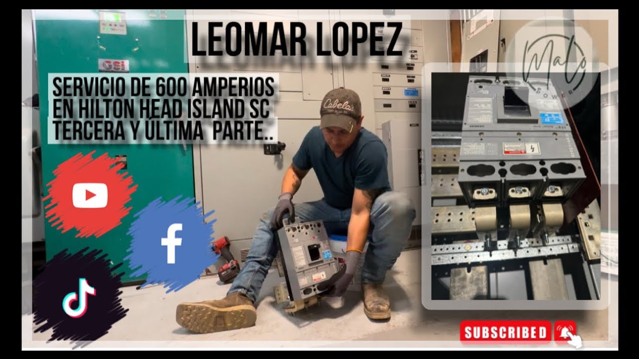 Servicio de 600 Amperios en Hilton Head island SC tercera y última  Parte..