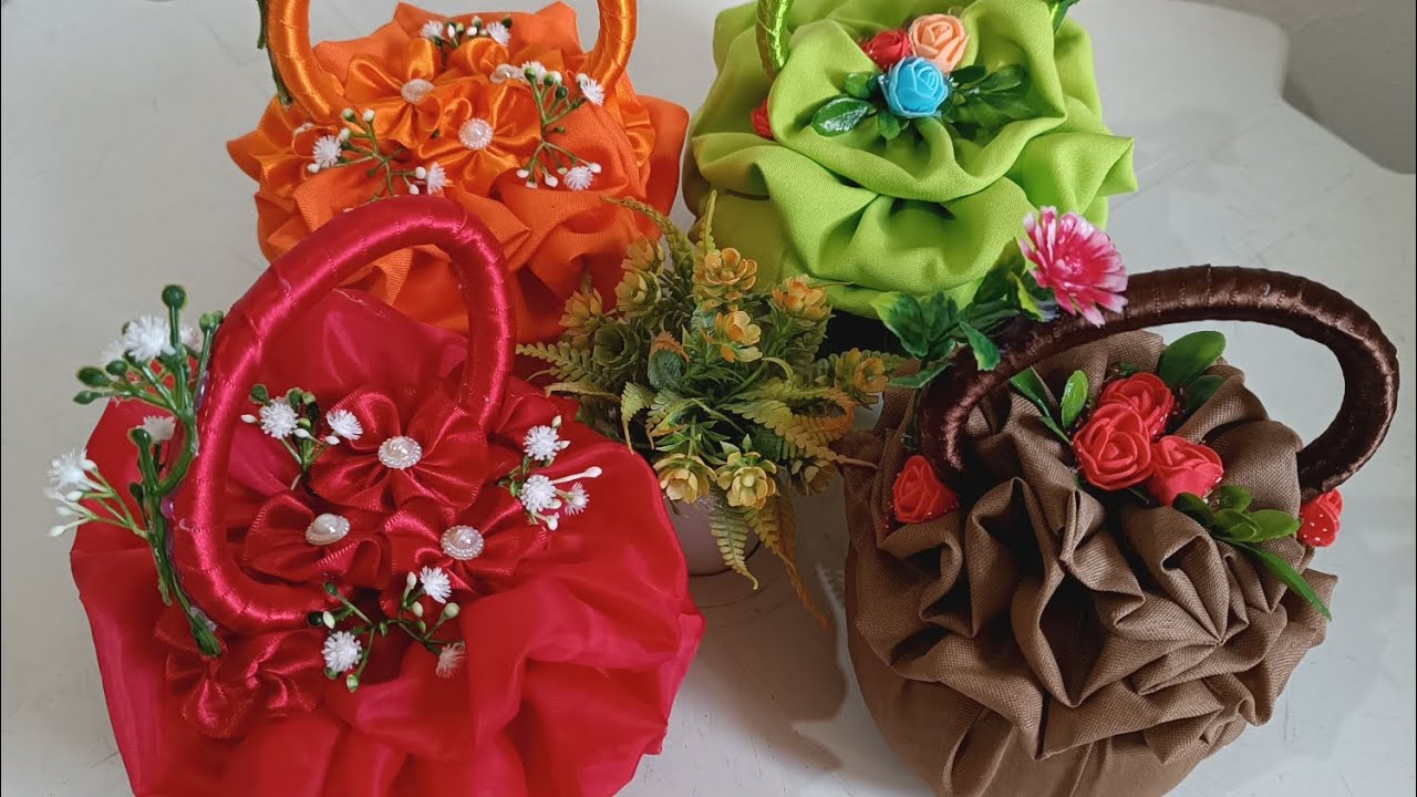 Versão mais fácil da cesta de flores peso de porta