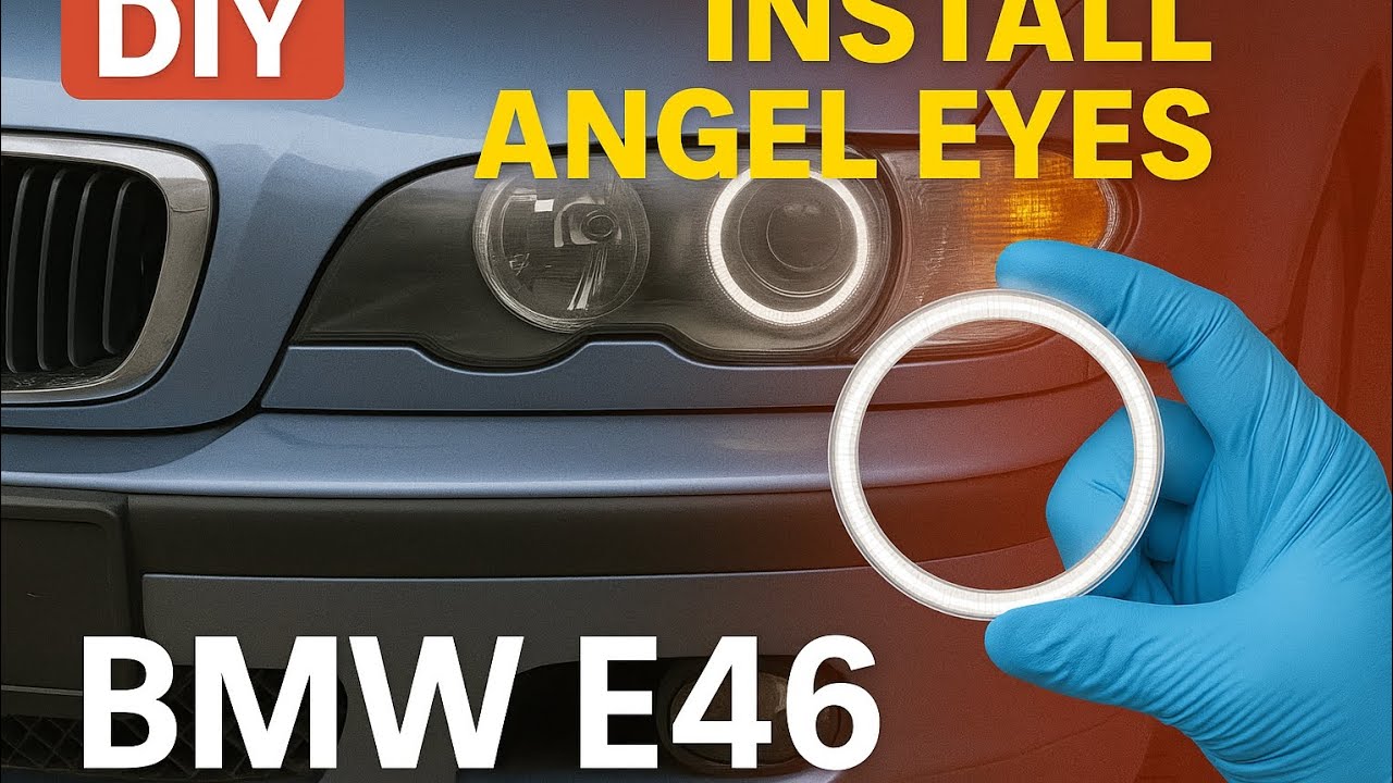 Поставяне на ангелски очи(angle eyes) Bmw e46