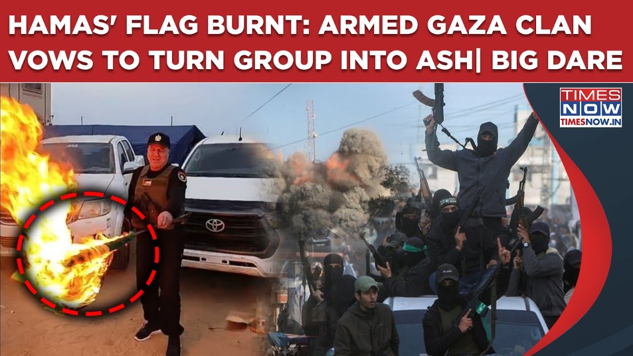 On Cam: Armed Gaza Clan Leader Burns Hamas' Flag, Vows To Turn Terror Group Into Ash In Big Dare