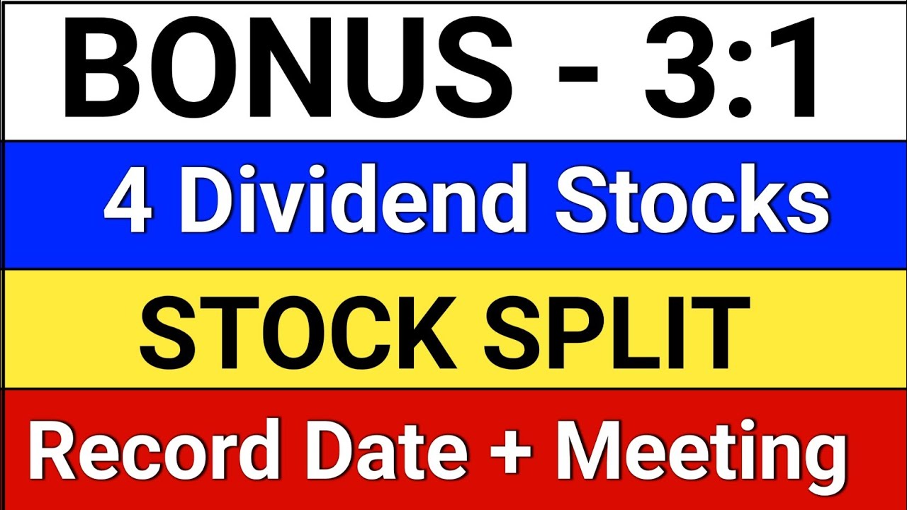 Bonus and Split News? Bonus Share News? Dividend Stocks? Dividend News. #dividend  #bonus