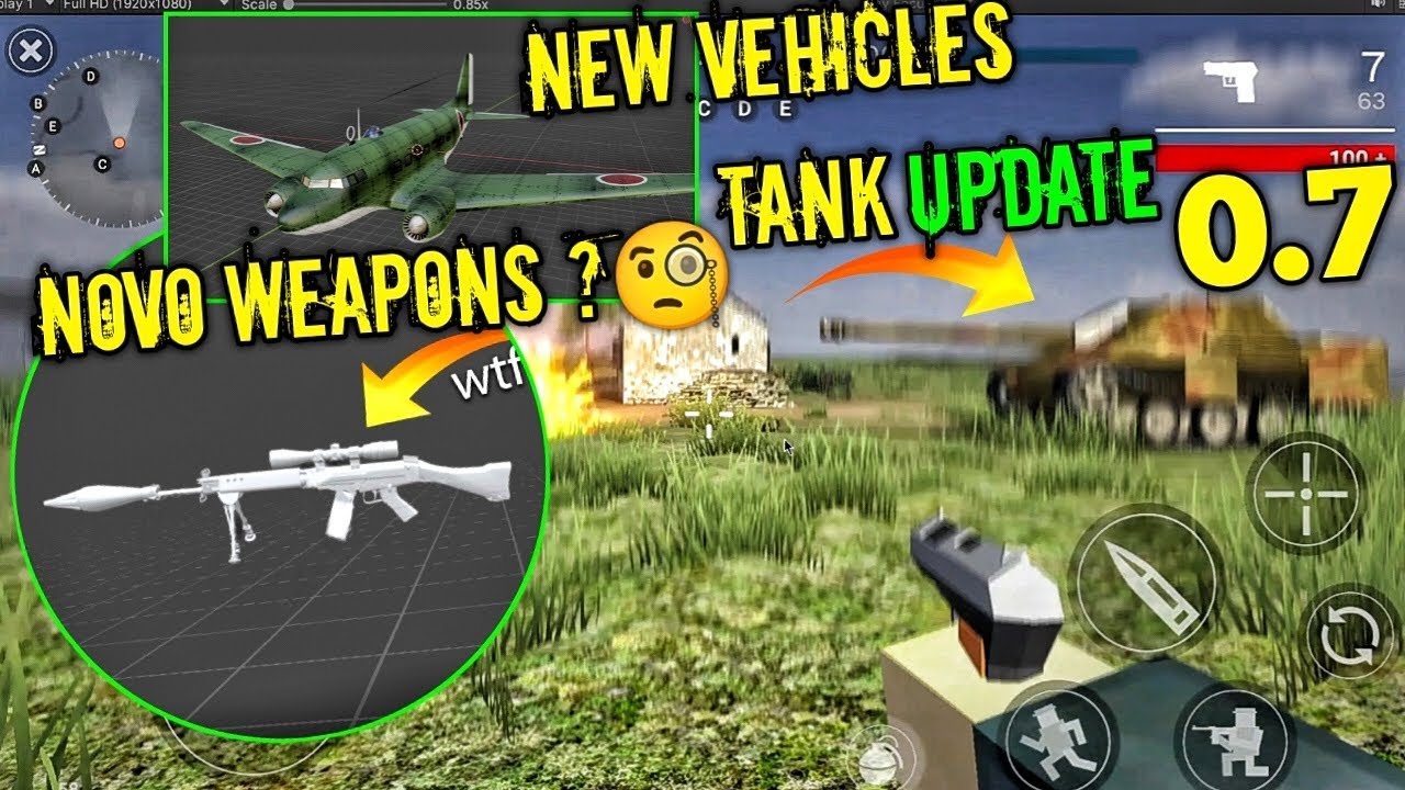 Polyfield 0.7 - New Explosion & MG34 Novo weapons,Tank Update 🫡