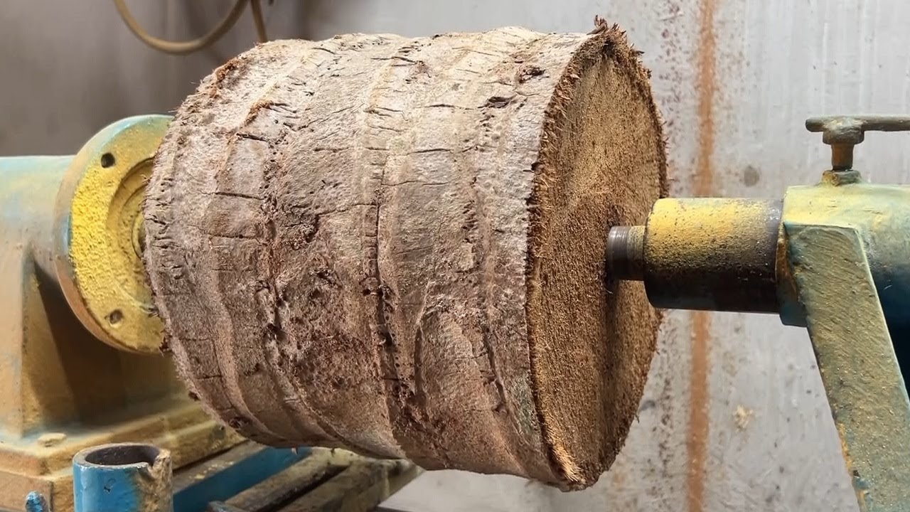 AMAZING CREATIVE WOOD TURNING - Turn Coconut Wood into Art Practice exceptional woodworking skills