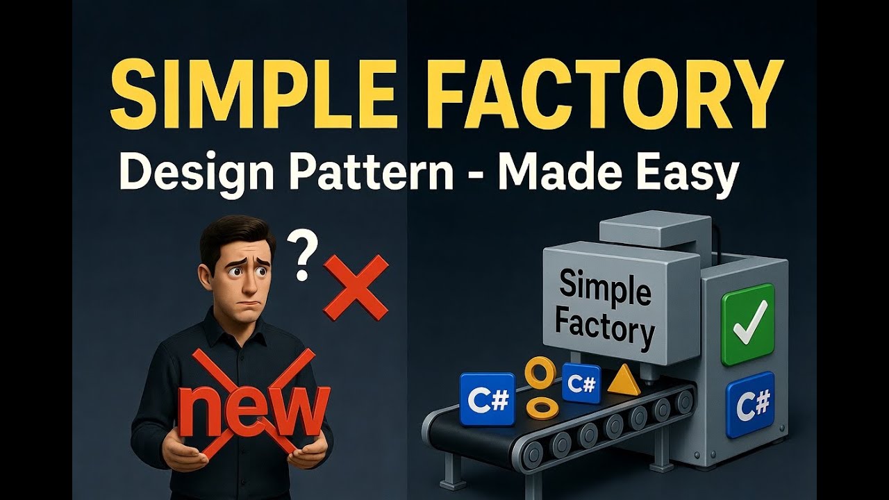 Simple Factory Design Pattern Explained | Clean C# Object Creation (Made Easy)