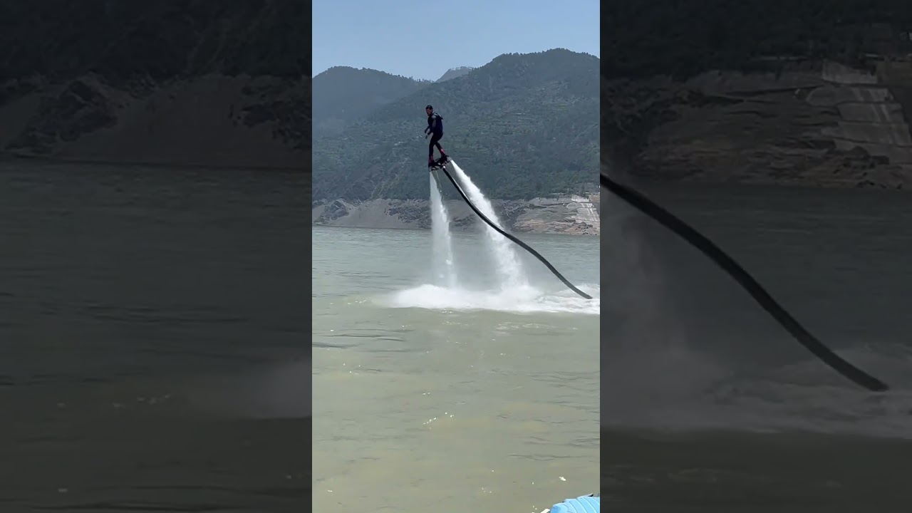 Tehri Lake Water Activity &hellip;.#tehri #lake #dam #masoorie #tehri #flyboarding