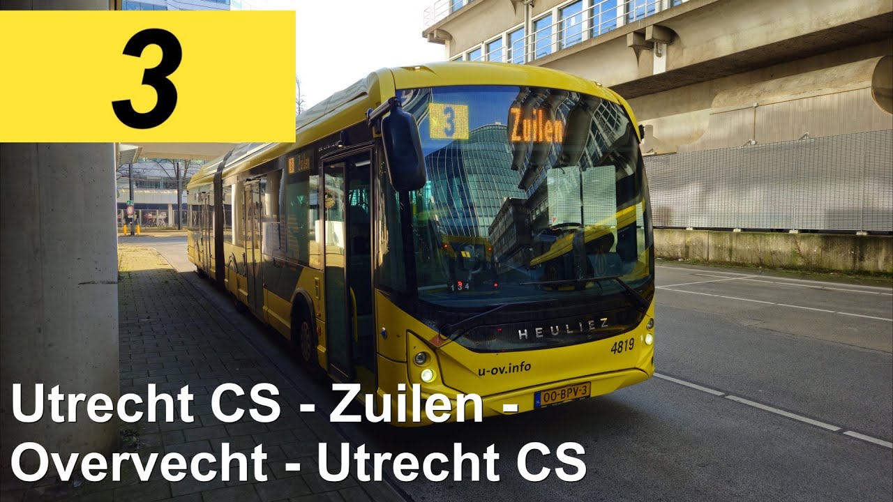 U-OV lijn 3: Utrecht CS - Zuilen - Overvecht - Utrecht CS | Qbuzz 4819 | 2025