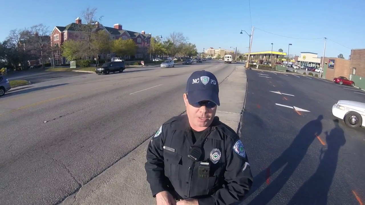 North Charleston police officer pulls over cyclist for riding in center of lane