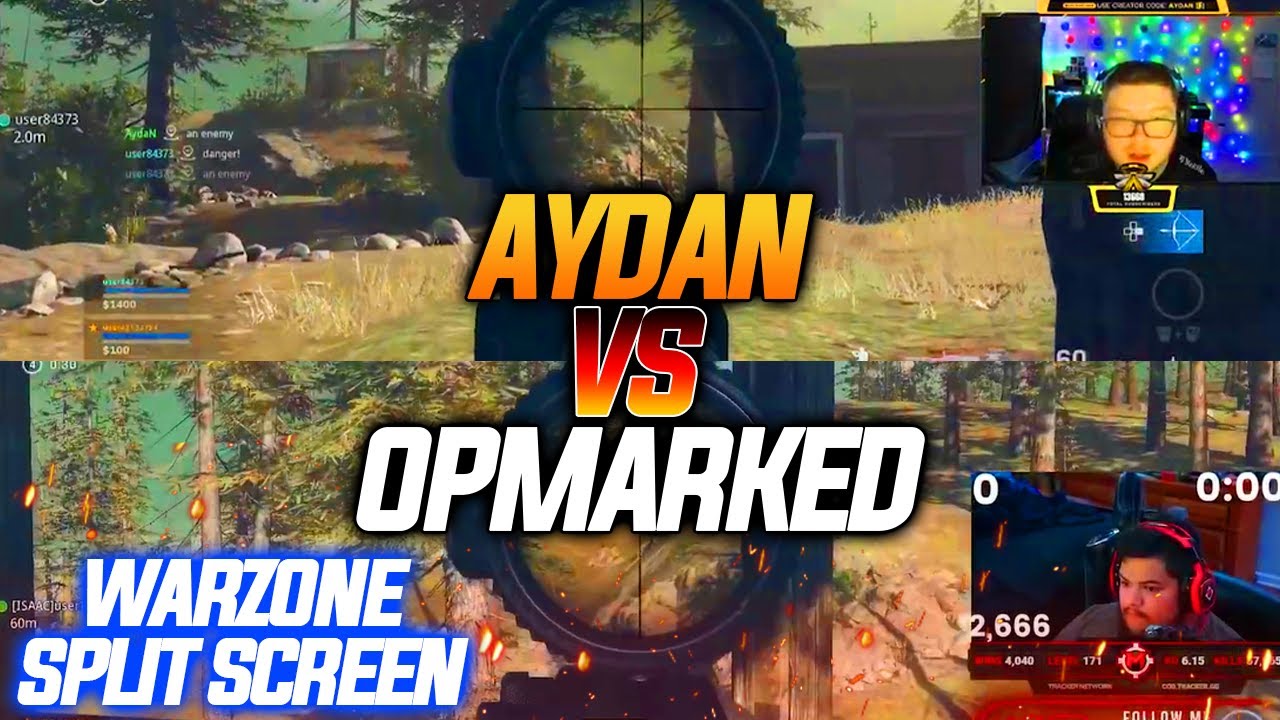 Aydan VS OPMarked - World Series of Warzone Gameplay - WARZONE SPLIT SCREEN
