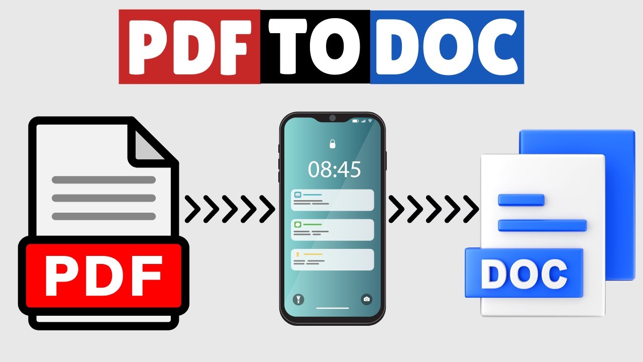 How to Convert PDF to Doc in Mobile