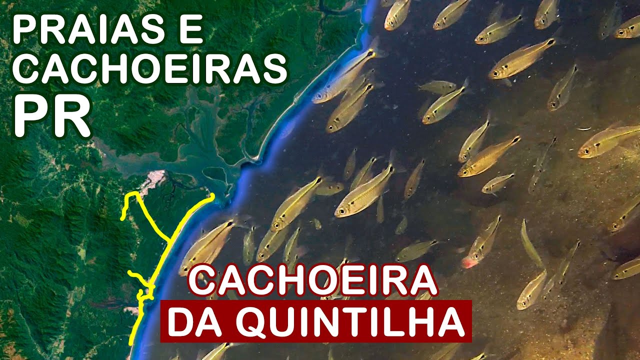 &Aacute;gua limpa e cristalina! Cachoeira da Quintilha, Paranagu&aacute; - Paran&aacute;