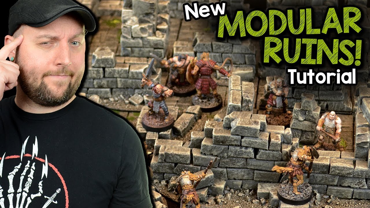 Building Modular Ruins For Dungeons & Dragons, Frostgrave, or Other Wargames!
