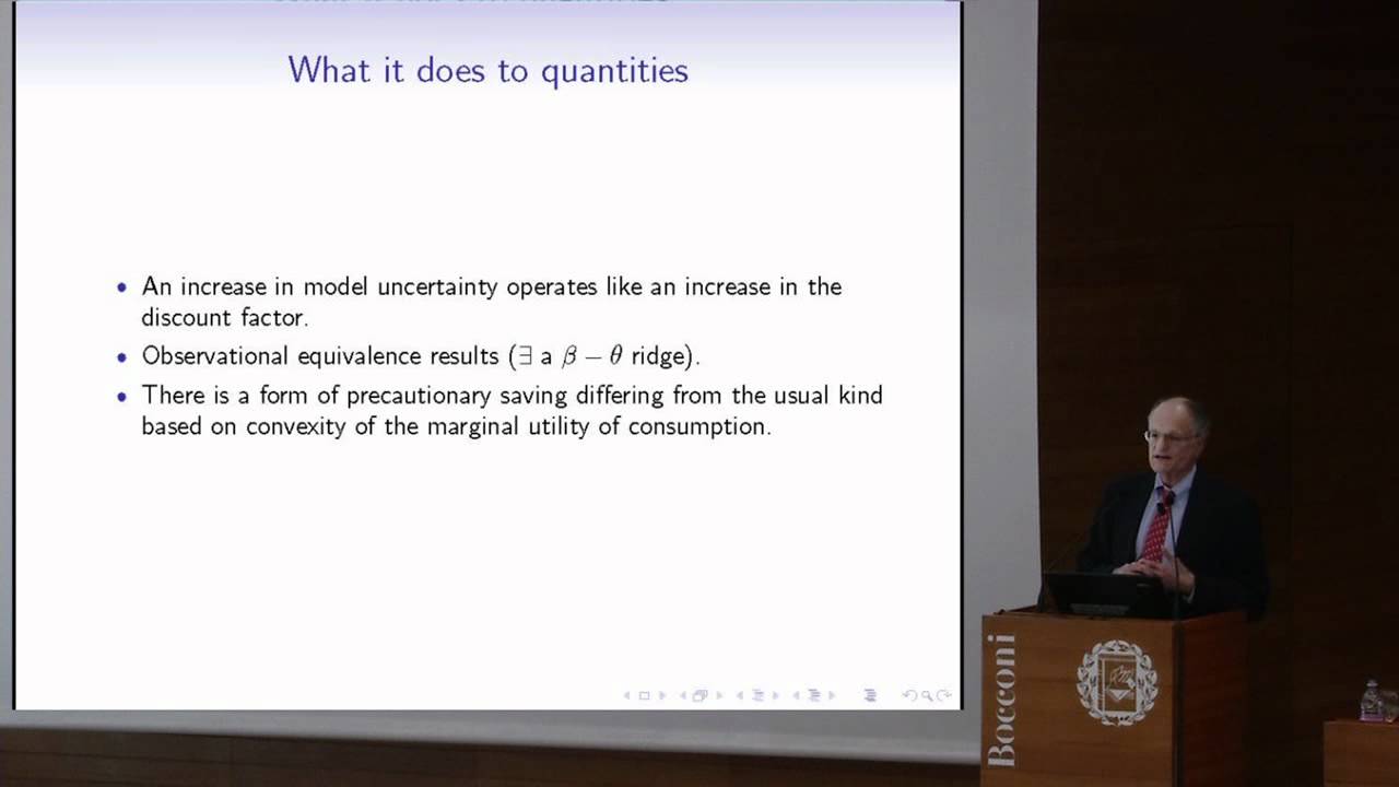 3. The Beauty of Uncertainty - Thomas J. Sargent