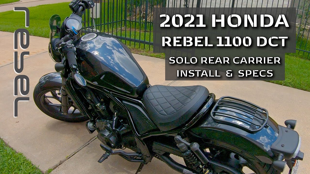 REBEL1100: Honda Solo Rear Carrier rack installation